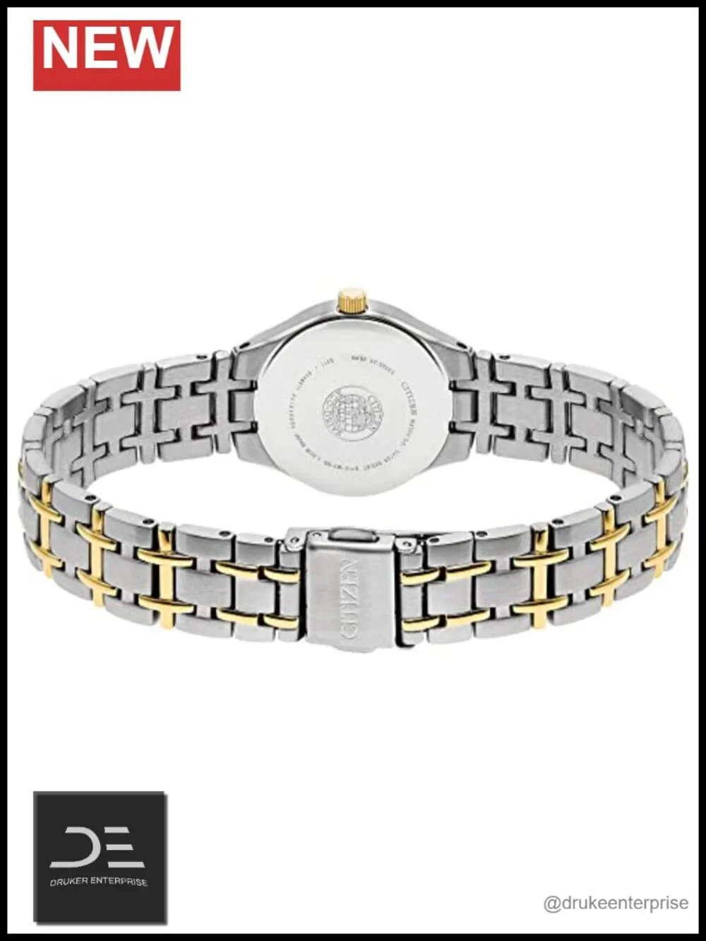 Eco-Drive Two-Tone Stainless Steel Watch with Date